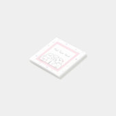 Aangepaste Ghost Family Fun Girly Pink Post-it® Notes (Schuin)