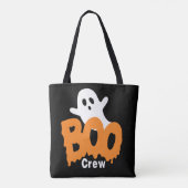 Aangepaste Ghost Trick-or-Treat Boo Crew Halloween Tote Bag (Achterkant)
