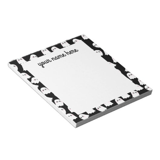 Aangepaste Ghosts-laptop Notitieblok (Schuin)