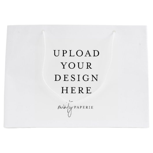 Aangepaste Gift Bag, 12,5 x 9 inch Groot Cadeauzakje (Voorkant)