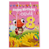 Aangepaste Gift Bag voor 8 jarige meisje - Ladybug Medium Cadeauzakje (Voorkant)