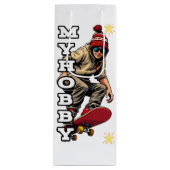 Aangepaste Gift Bag - Wijn, glanzend Wijn Cadeautas (Voorkant)