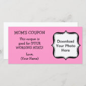 AANGEPASTE GIFT-KOUPON VOOR MOTOR (Voorkant / Achterkant)