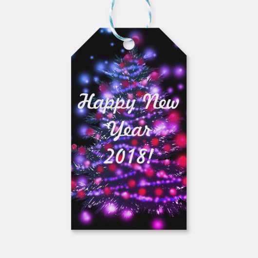 Aangepaste Gift Labels Gelukkig Nieuwjaar 2018 Cadeaulabel (Achterkant)