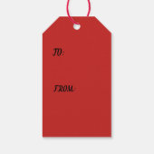 Aangepaste Gift Labels SKELET Cadeaulabel (Achterkant)