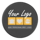 Aangepaste Gift Voor Mannen Verjaardag Hem Vader M Hockey Puck (Voorkant)