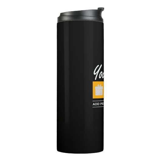 Aangepaste Gift Voor Mannen Verjaardag Hem Vader M Thermosbeker (Gedraaid links)