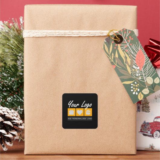 Aangepaste Gift Voor Mannen Verjaardag Hem Vader M Vierkante Sticker (Feestdagen)