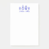 Aangepaste Ginger Jar Large Post It Note Pad (Voorkant)