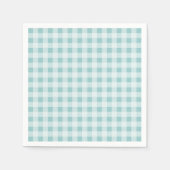 Aangepaste gingham check plaid patroon papier serv servetten (Voorkant)