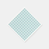 Aangepaste gingham check plaid patroon papier serv servetten (Hoek)