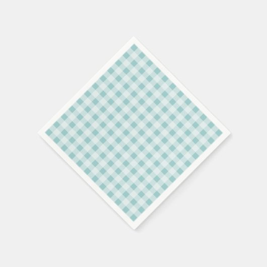 Aangepaste gingham check plaid patroon papier serv servetten (Hoek)