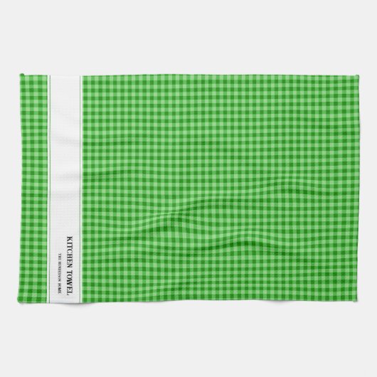 Aangepaste Gingham keukenhanddoek (Horizontaal)