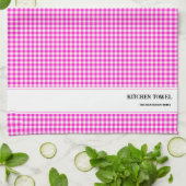 Aangepaste Gingham keukenhanddoek (Gevouwen)