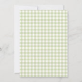 Aangepaste Gingham Ze Is Net Op De Markt Kaart (Achterkant)