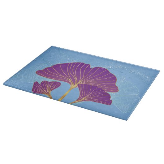 Aangepaste Ginkgo Leaf Glass snijplank (Hoek)