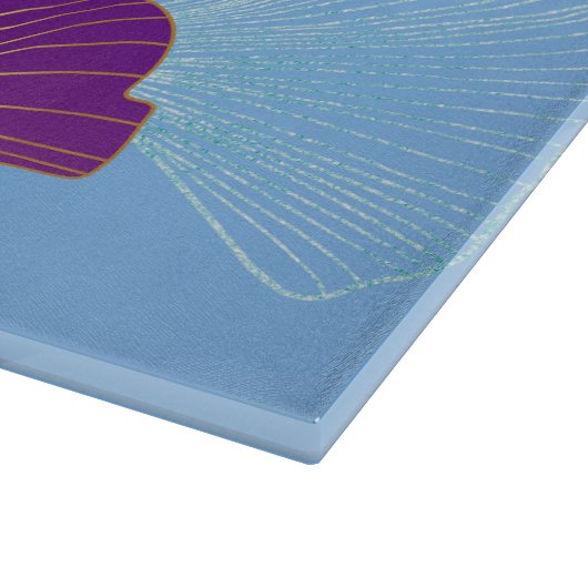 Aangepaste Ginkgo Leaf Glass snijplank (Hoek)