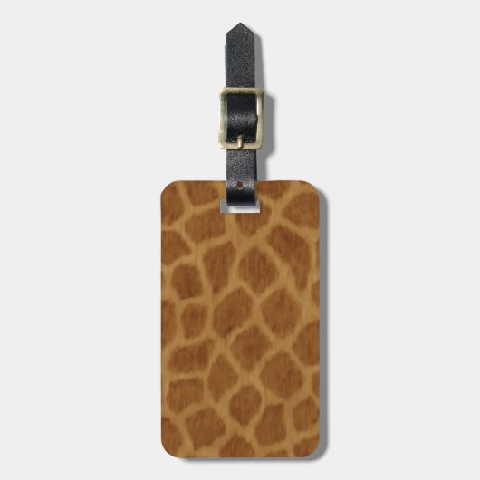 Aangepaste Giraffe Bagagelabel (Voorkant verticaal)