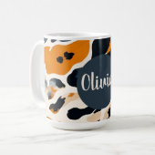 Aangepaste Giraffe Dierenprint Koffiemok (Voorkant links)