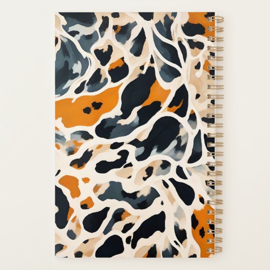 Aangepaste Giraffe Dierprint Planner (Achterkant)