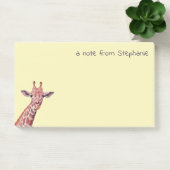 Aangepaste Giraffe Gele aangepaste tekst Post-it® Notes (Kantoor)