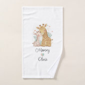 Aangepaste Giraffe Love Towel Set Bad Handdoek (Handdoek)
