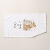 Aangepaste Giraffe Love Towel Set Bad Handdoek (Handdoek)