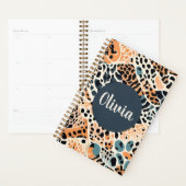Aangepaste Giraffe Luipaard Dierenprint Planner (Display)