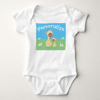 Aangepaste Giraffe met dagboeken Romper