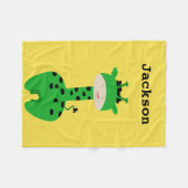 Aangepaste Giraffe throw Fleece Deken (Voorkant (Horizontaal))