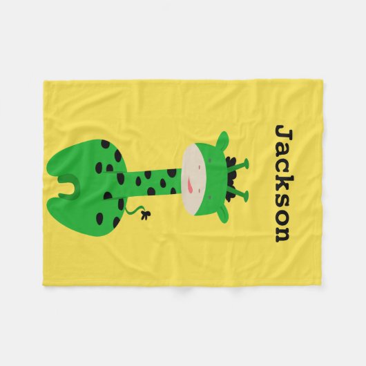 Aangepaste Giraffe throw Fleece Deken (Voorkant (Horizontaal))