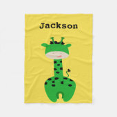 Aangepaste Giraffe throw Fleece Deken (Voorkant)