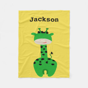 Aangepaste Giraffe throw Fleece Deken