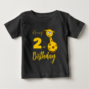 Aangepaste Giraffe voor geboorte T-Shirt