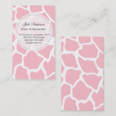 Aangepaste girafiemkaart contactkaartje (Voorkant / Achterkant)