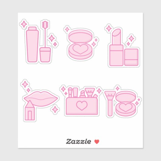 Aangepaste girale producten, make-up sticker, lipp sticker (Vel)