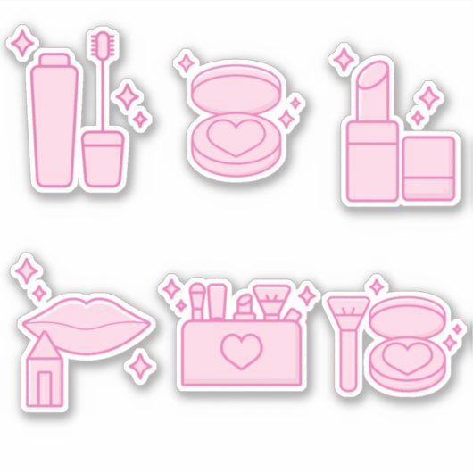 Aangepaste girale producten, make-up sticker, lipp sticker (Voorkant)