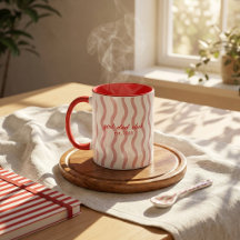 Aangepaste Girl Dad Club Streep Keramische Koffie
