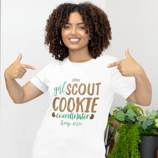 Aangepaste Girl Scout Cookie Coördinator Vrijwilli T-shirt