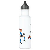 Aangepaste Girl Soccer Player Gedekte waterflacon Waterfles (Links)