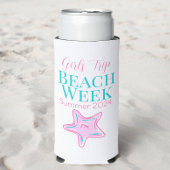 Aangepaste Girl's Trip Beach Week Zeester Seltzer Blikjeskoeler