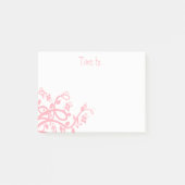 Aangepaste Girly Flowers, wijngaarden verlaten de  Post-it® Notes (Voorkant)