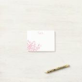Aangepaste Girly Flowers, wijngaarden verlaten de  Post-it® Notes (Op bureau)