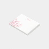 Aangepaste Girly Flowers, wijngaarden verlaten de  Post-it® Notes (Schuin)