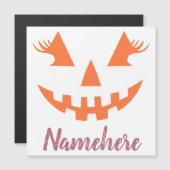 Aangepaste Girly Jack O Lantaarn Pompoen Halloween (Voorkant / Achterkant)
