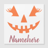 Aangepaste Girly Jack O Lantaarn Pompoen Halloween (Voorkant)