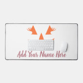 Aangepaste Girly Jack O Lantaarn Pompoen Halloween Bureaumat (Keyboard & Muis)