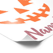 Aangepaste Girly Jack O Lantaarn Pompoen Halloween Foto Afdruk (Hoek)