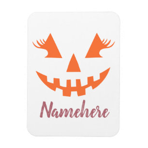 Aangepaste Girly Jack O Lantaarn Pompoen Halloween Magneet