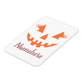 Aangepaste Girly Jack O Lantaarn Pompoen Halloween Magneet (Linkerzijde)